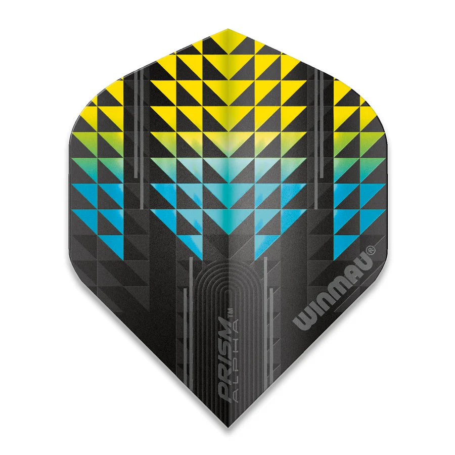 Prism Alpha Yellow & Blue Standard Flights | Winmau