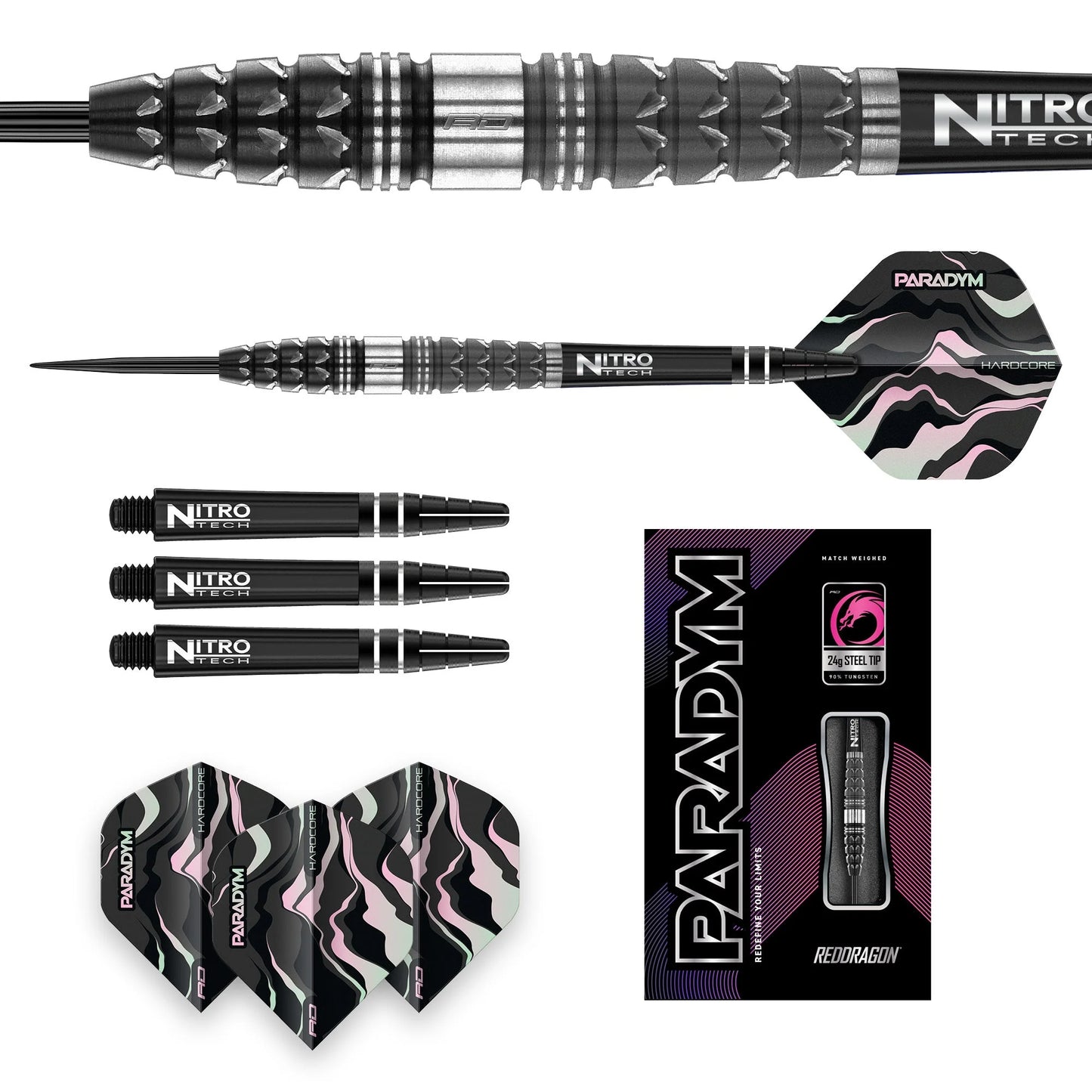 Paradym Torpedo Steel Tip Darts | Red Dragon
