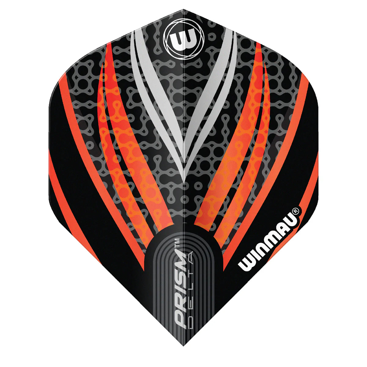 Prism Delta Black, White & Orange Flights | Winmau