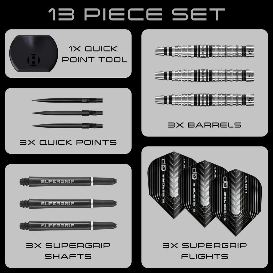 Supergrip Torpedo QP Darts | Harrows