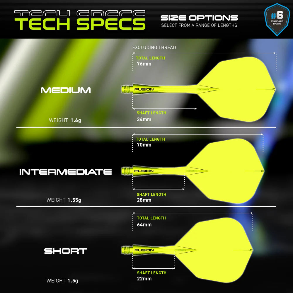 Fusion Integrated Flight & Shaft Yellow | Winmau