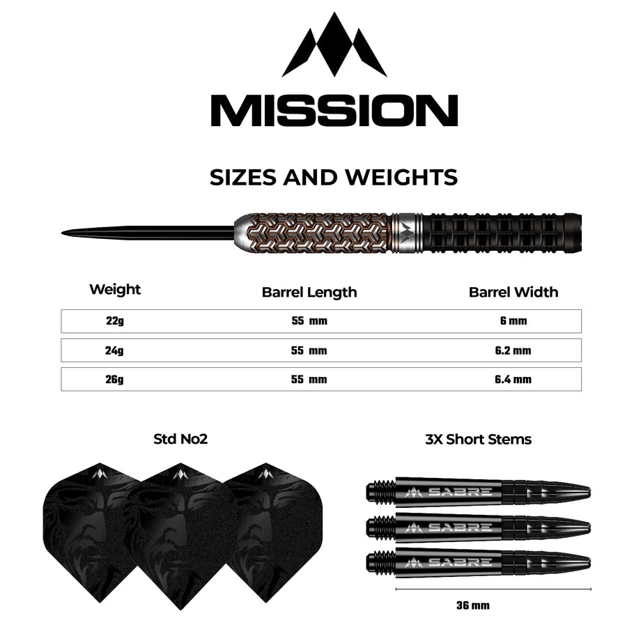 Archon Steel Tip Darts | Mission