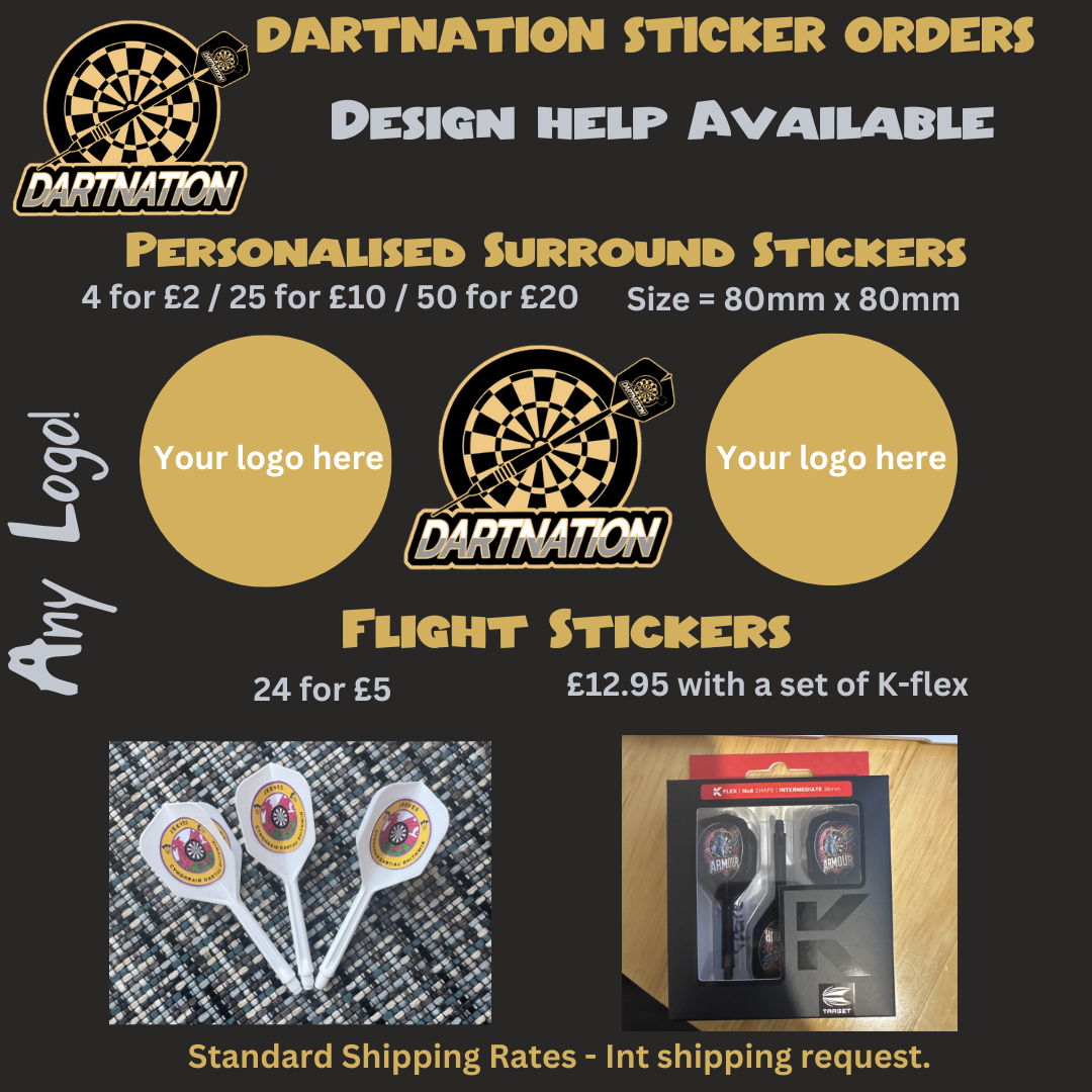 Personalised Surround Stickers | DartNation