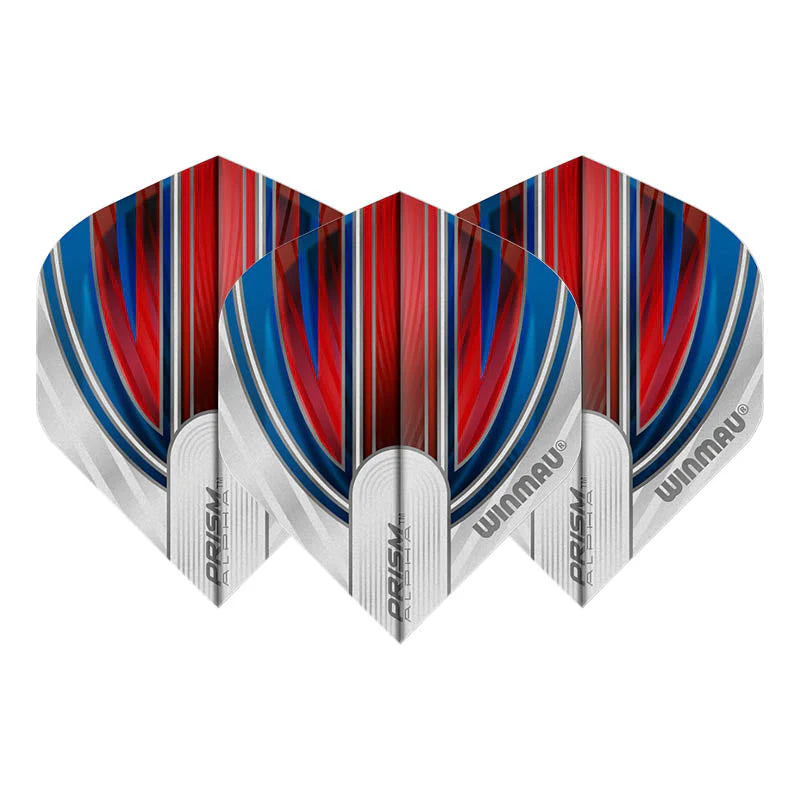 Prism Alpha Red & Blue Standard Dart Flights | Winmau