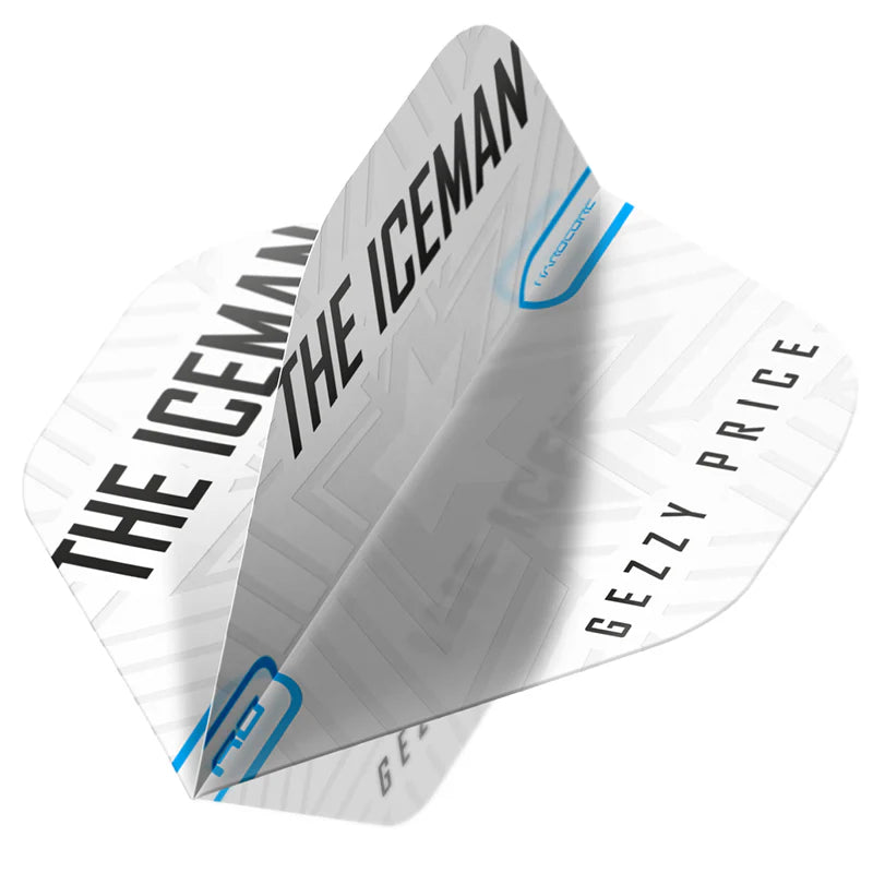 Gerwyn Price White & Grey Snowflake Logo Flights | Red Dragon