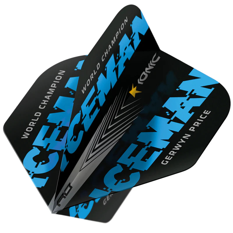 Iceman World Champion Blue Edition Hardcore Standard Dart Flights | Red Dragon