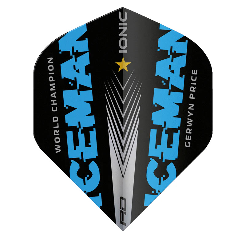Iceman World Champion Blue Edition Hardcore Standard Dart Flights | Red Dragon
