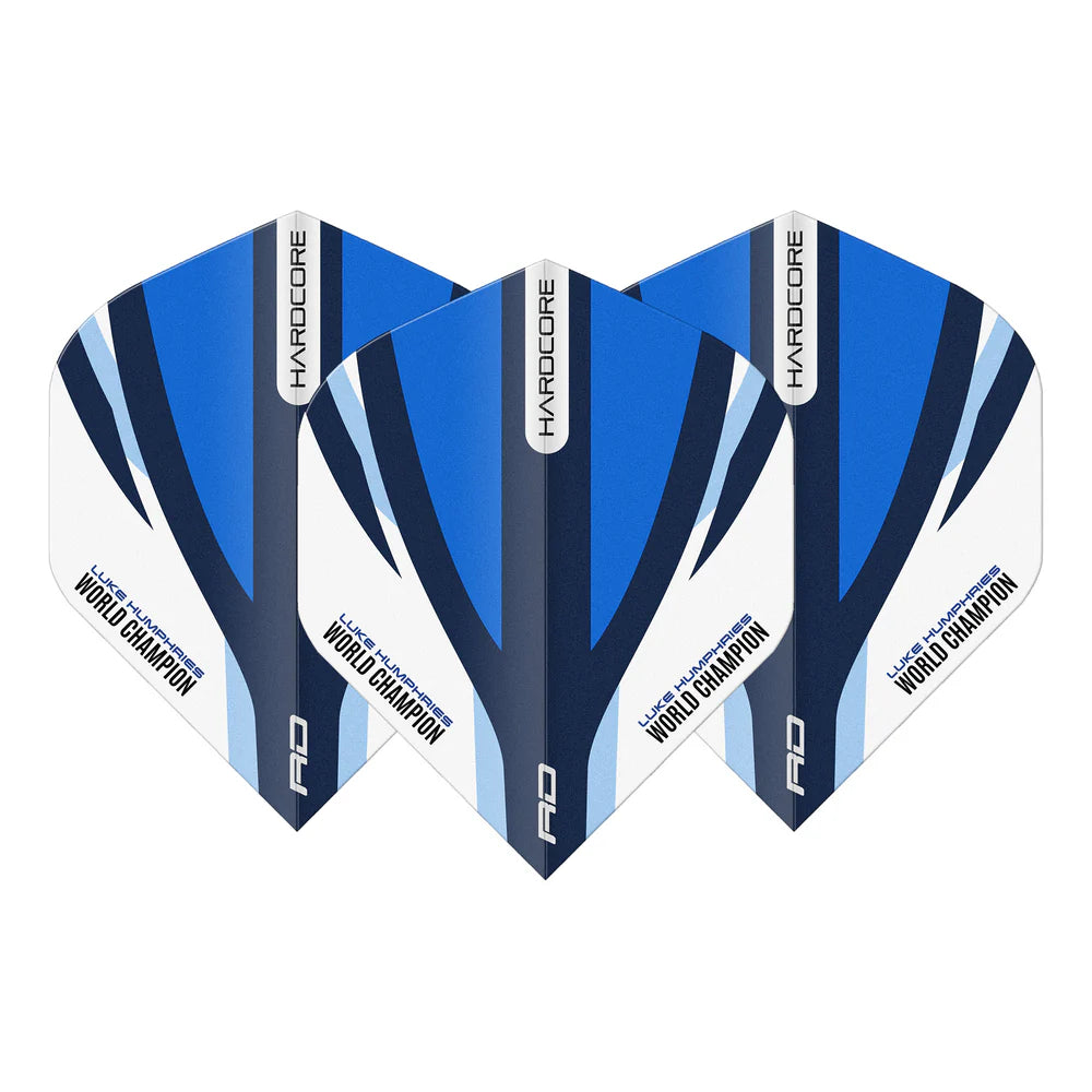 Luke Humphries Blue & White Hardcore Standard Flights | Red Dragon