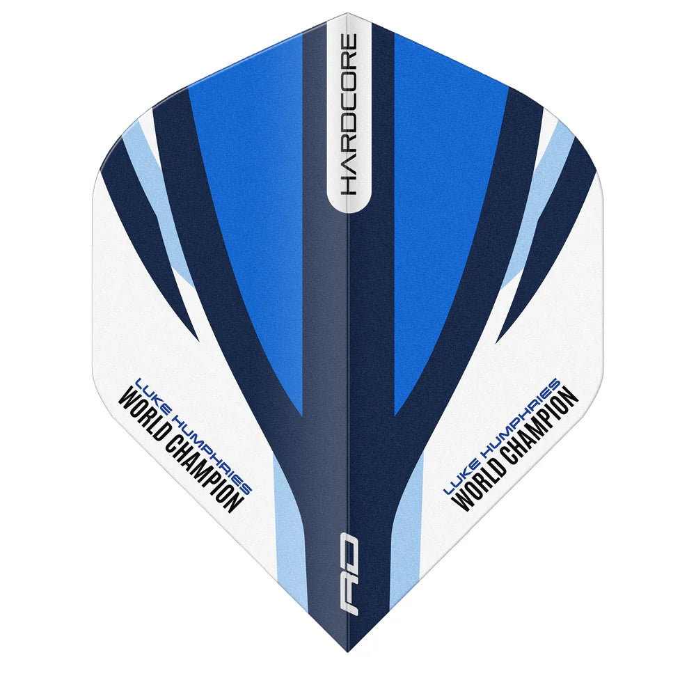 Luke Humphries Blue & White Hardcore Standard Flights | Red Dragon