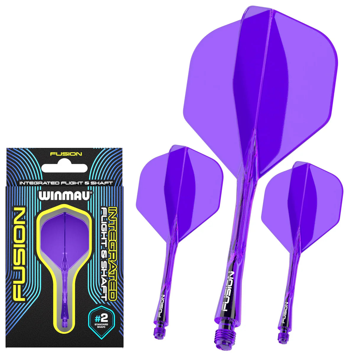 Fusion #2 Hedfan a Siafft Integredig Porffor | Winmau