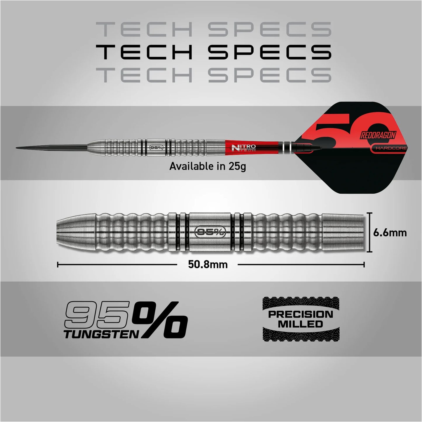 50th Anniversary Collection - Penetrator 1 Steel Tip Darts | Red Dragon