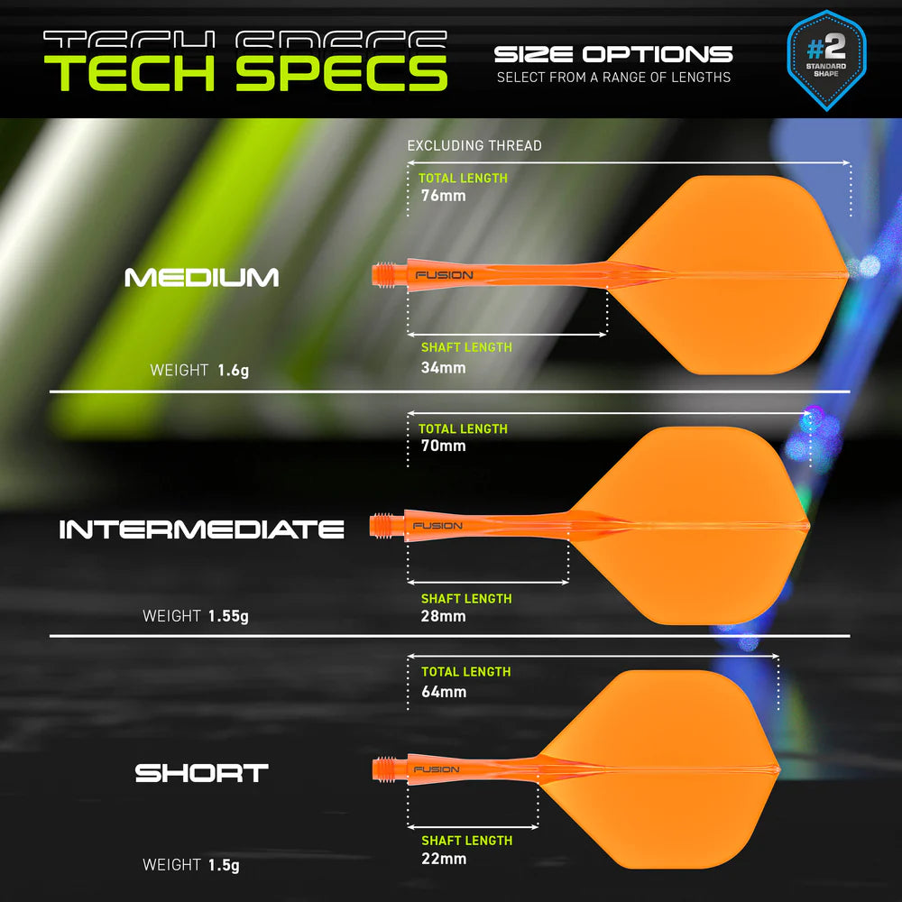 Fusion Integrated Flight & Shaft Orange | Winmau