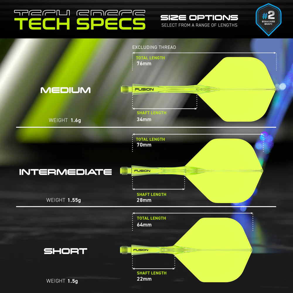 Fusion Integrated Flight & Shaft Yellow | Winmau