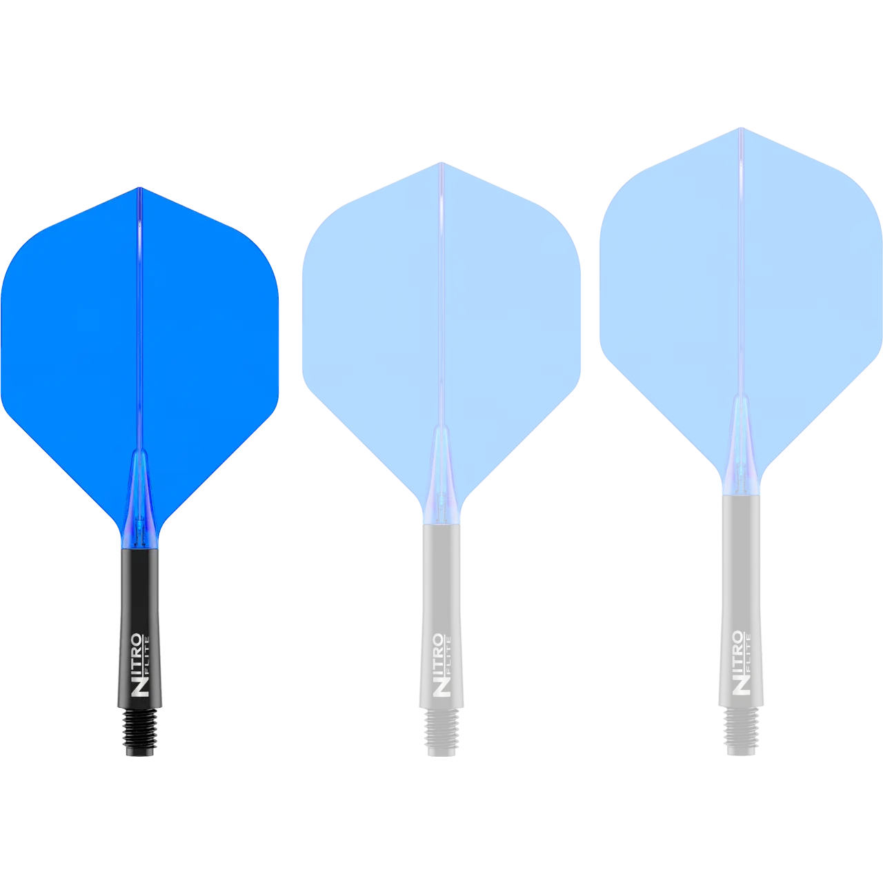Nitro Flite Integrated Flight & Shaft - Black & Blue | Red Dragon
