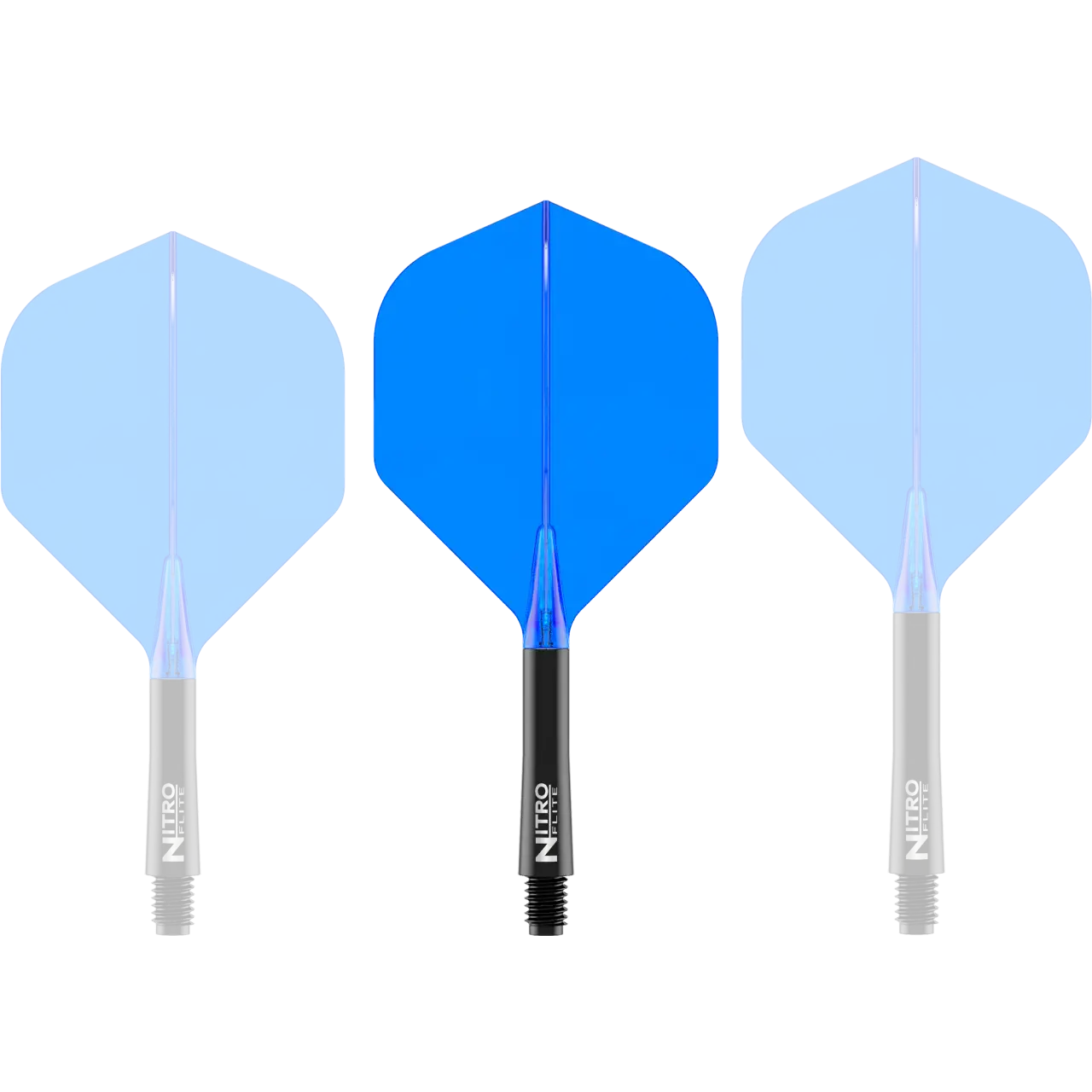 Nitro Flite Integrated Flight & Shaft - Black & Blue | Red Dragon