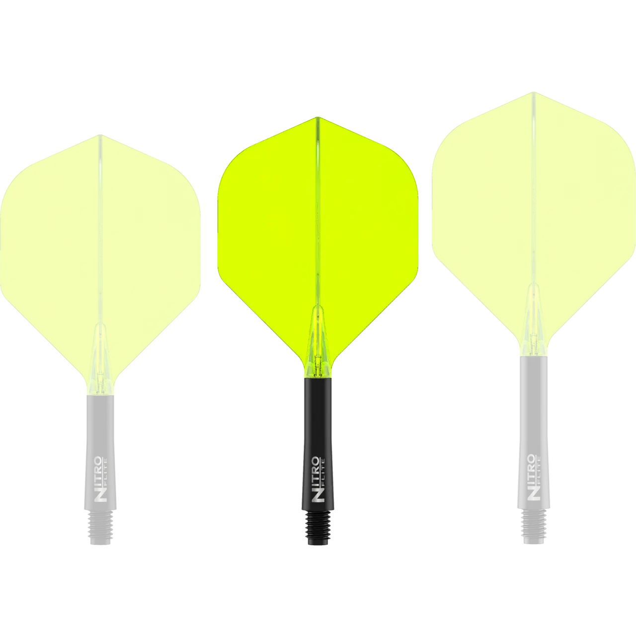 Nitro Flite Integrated Flight & Shaft - Black & Yellow | Red Dragon