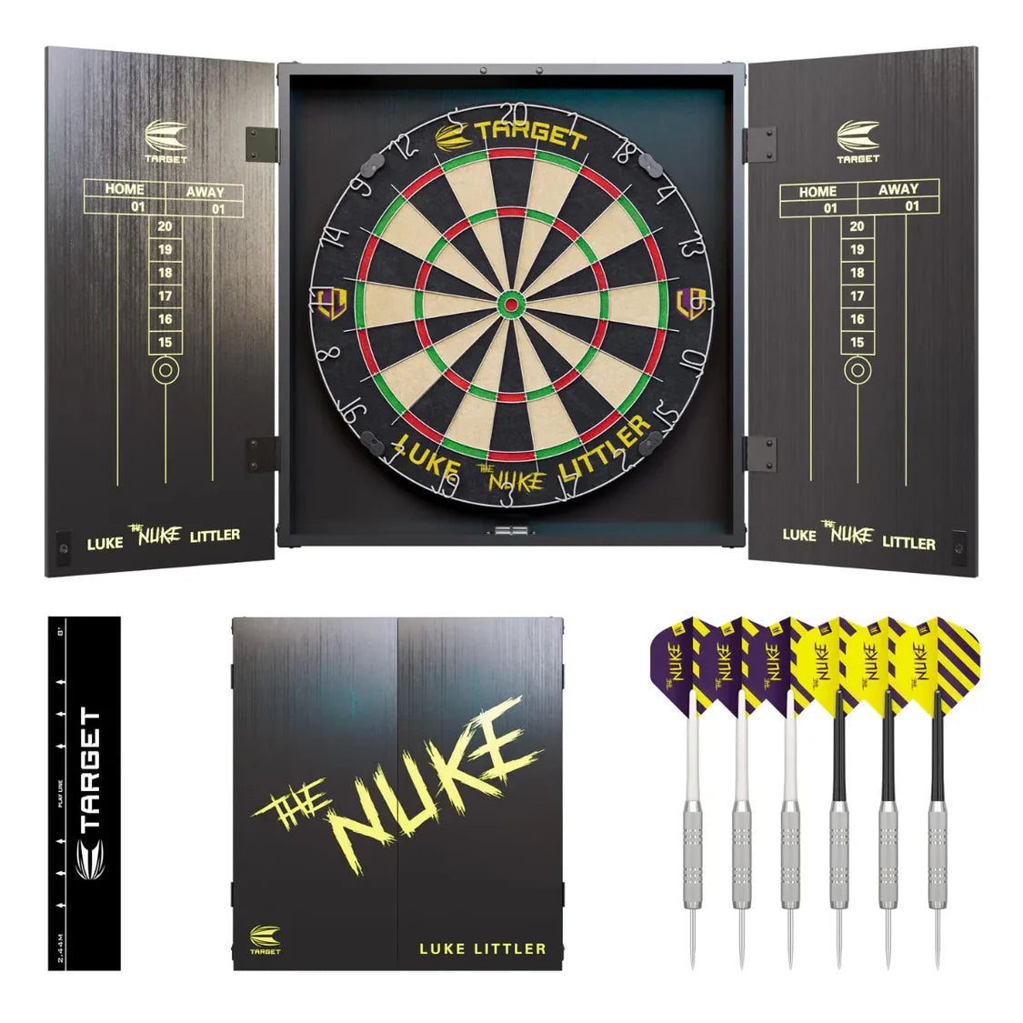 Luke Littler Cabinet & Dartboard Set | Target