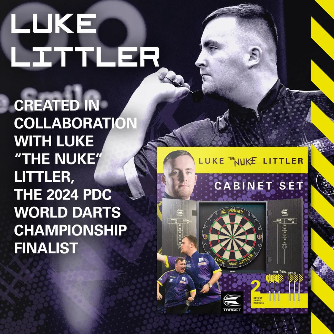 Luke Littler Cabinet & Dartboard Set | Target