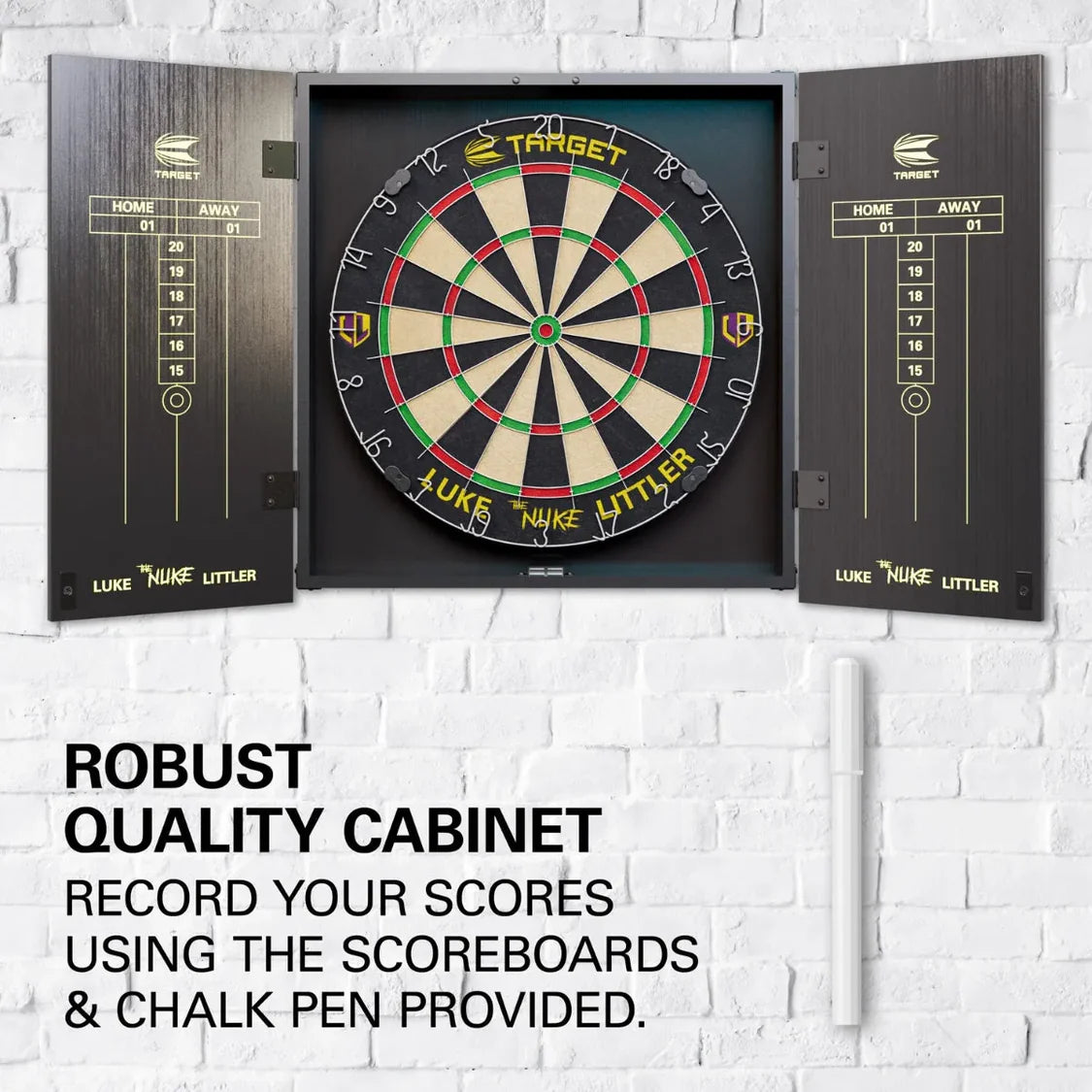 Luke Littler Cabinet & Dartboard Set | Target