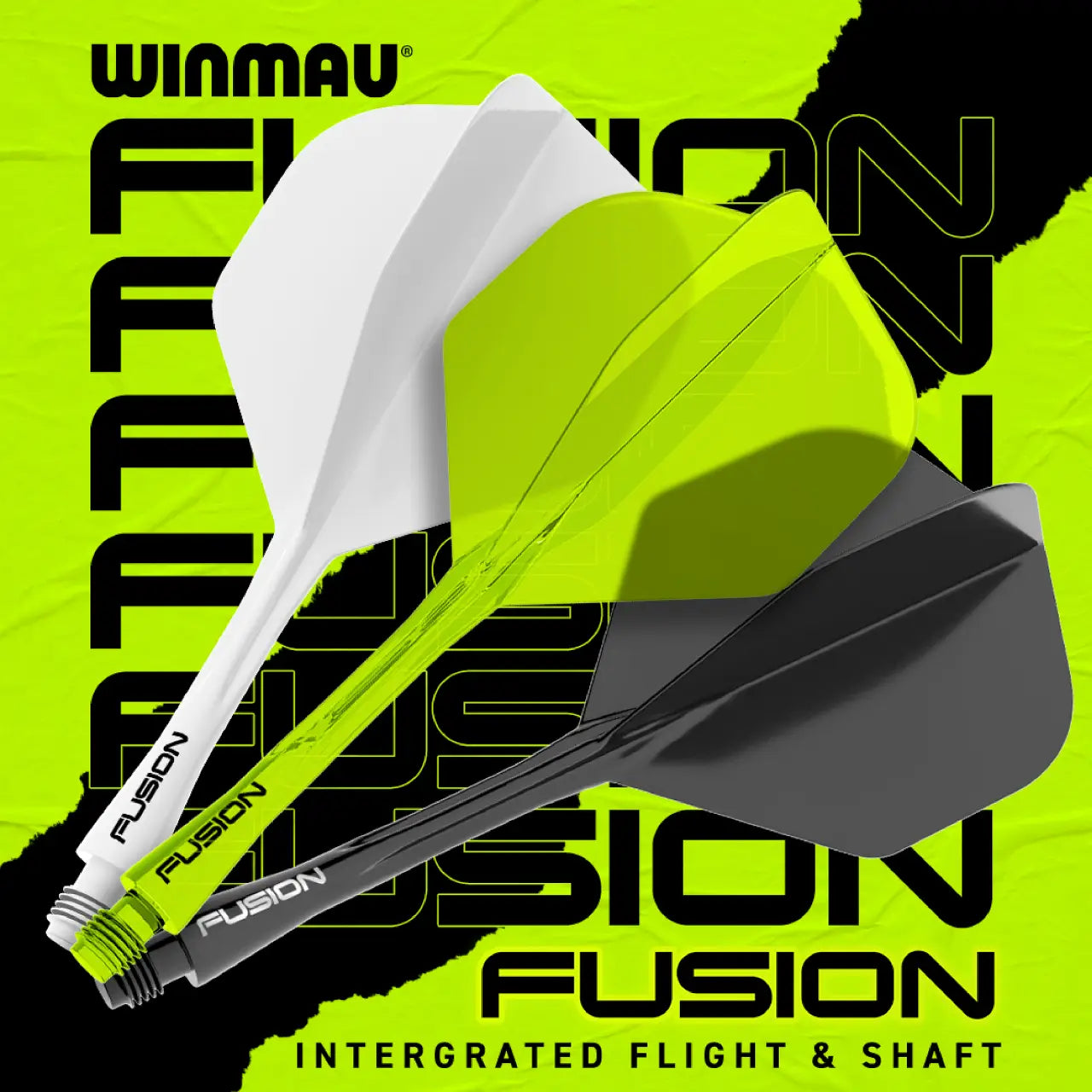 Fusion Integrated Flight & Shaft Yellow | Winmau