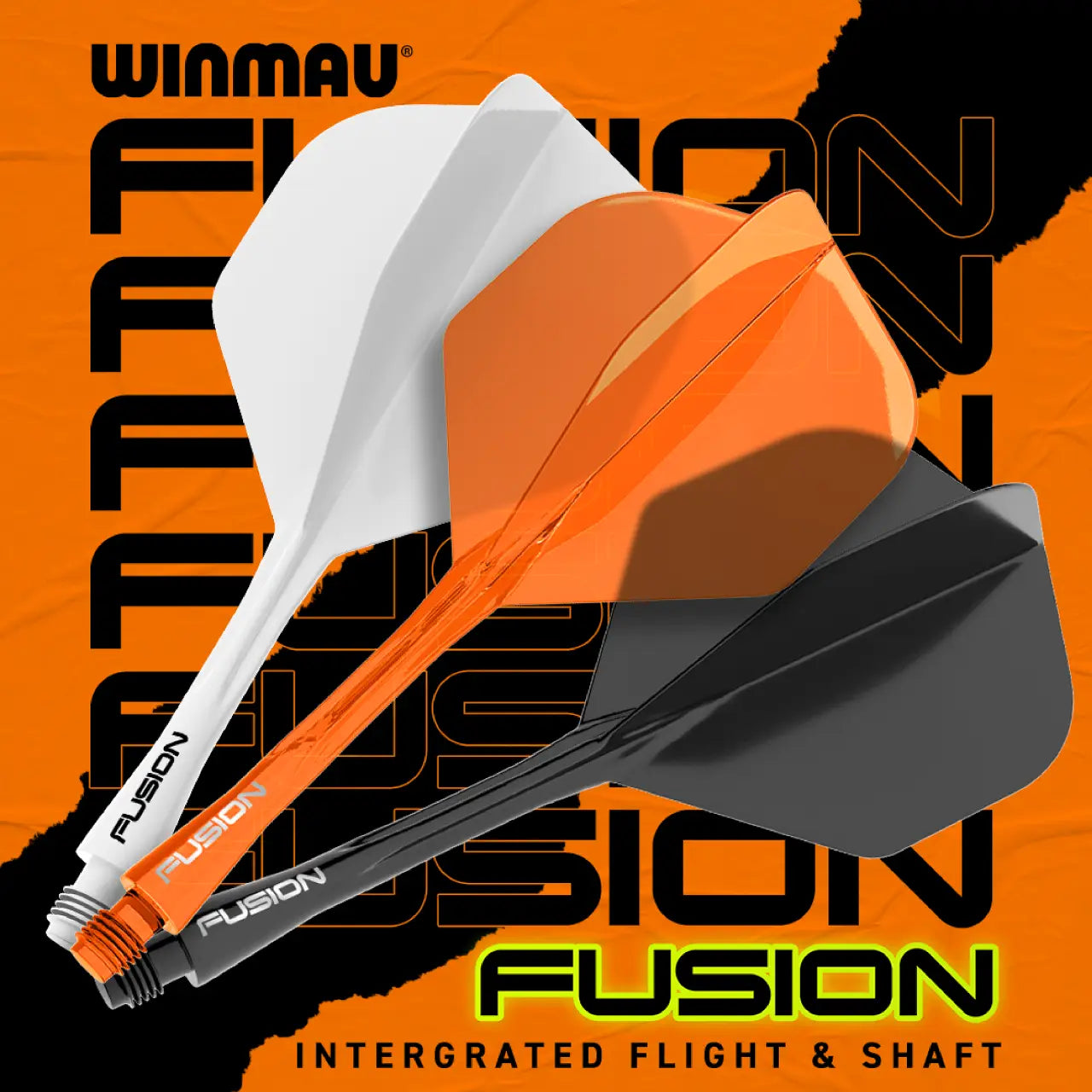 Fusion Integrated Flight & Shaft Orange | Winmau