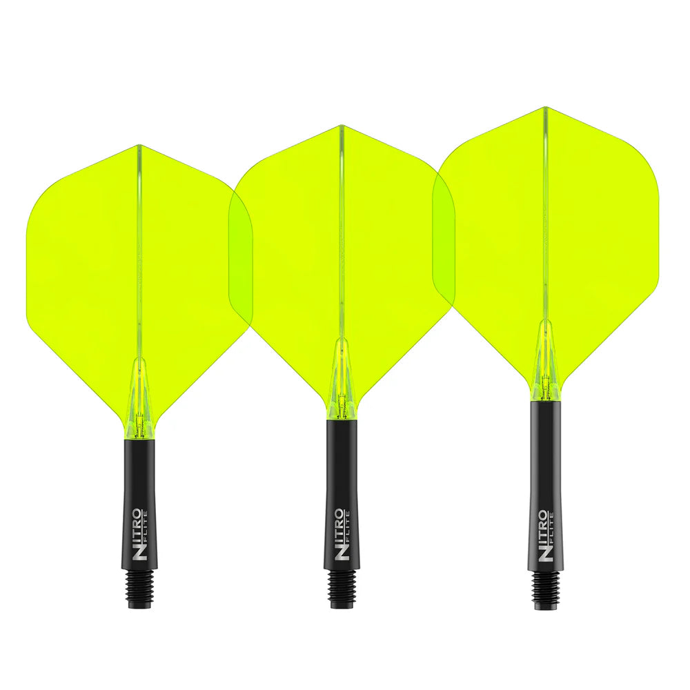 Nitro Flite Integrated Flight & Shaft - Black & Yellow | Red Dragon
