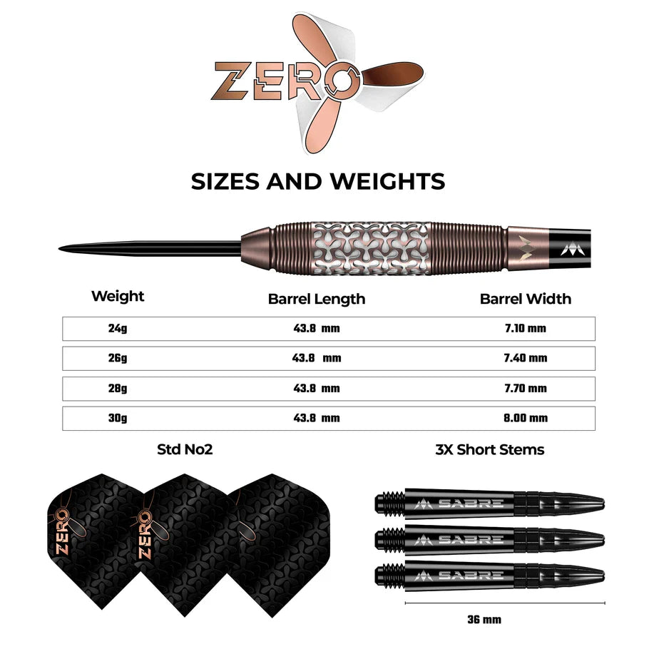 Zero Steel Tip Darts | Mission