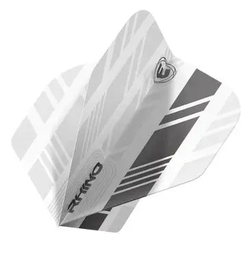 Rhino White & Grey Stripe Dart Flight | Winmau