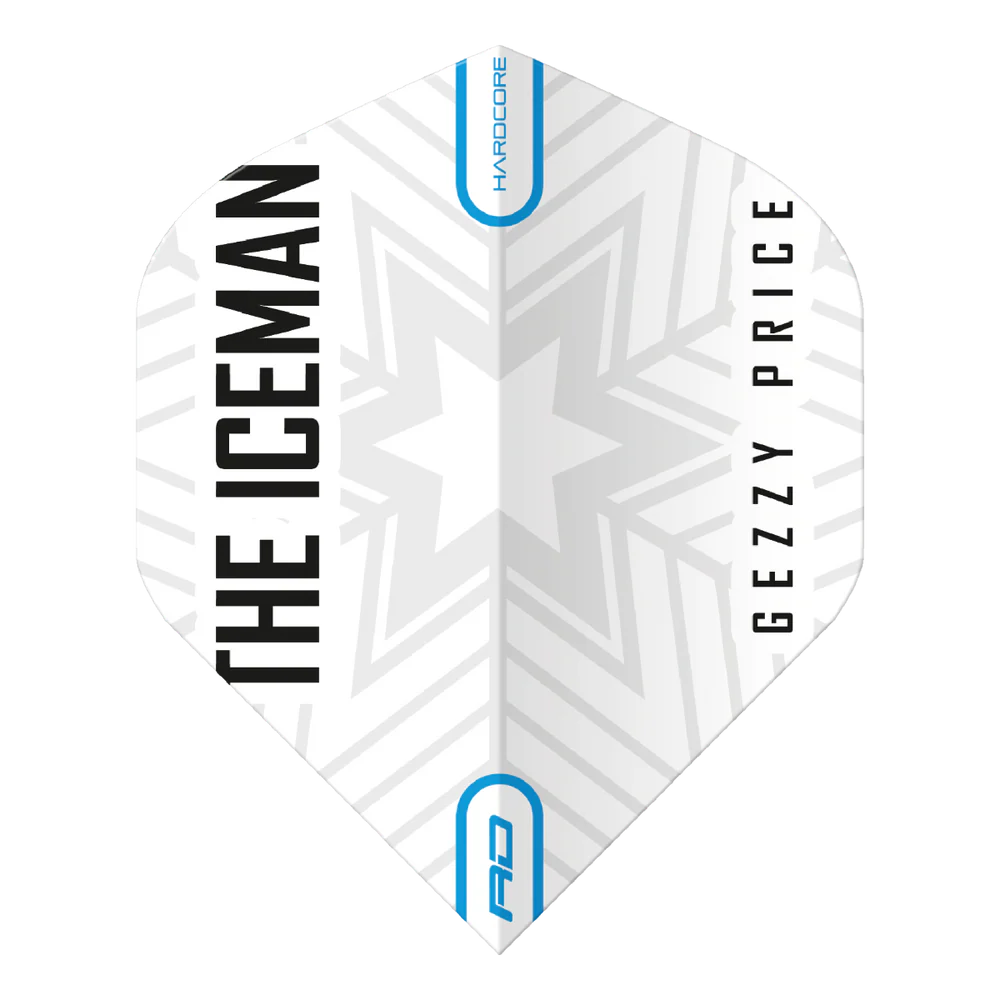 Gerwyn Price White & Grey Snowflake Logo Flights | Red Dragon