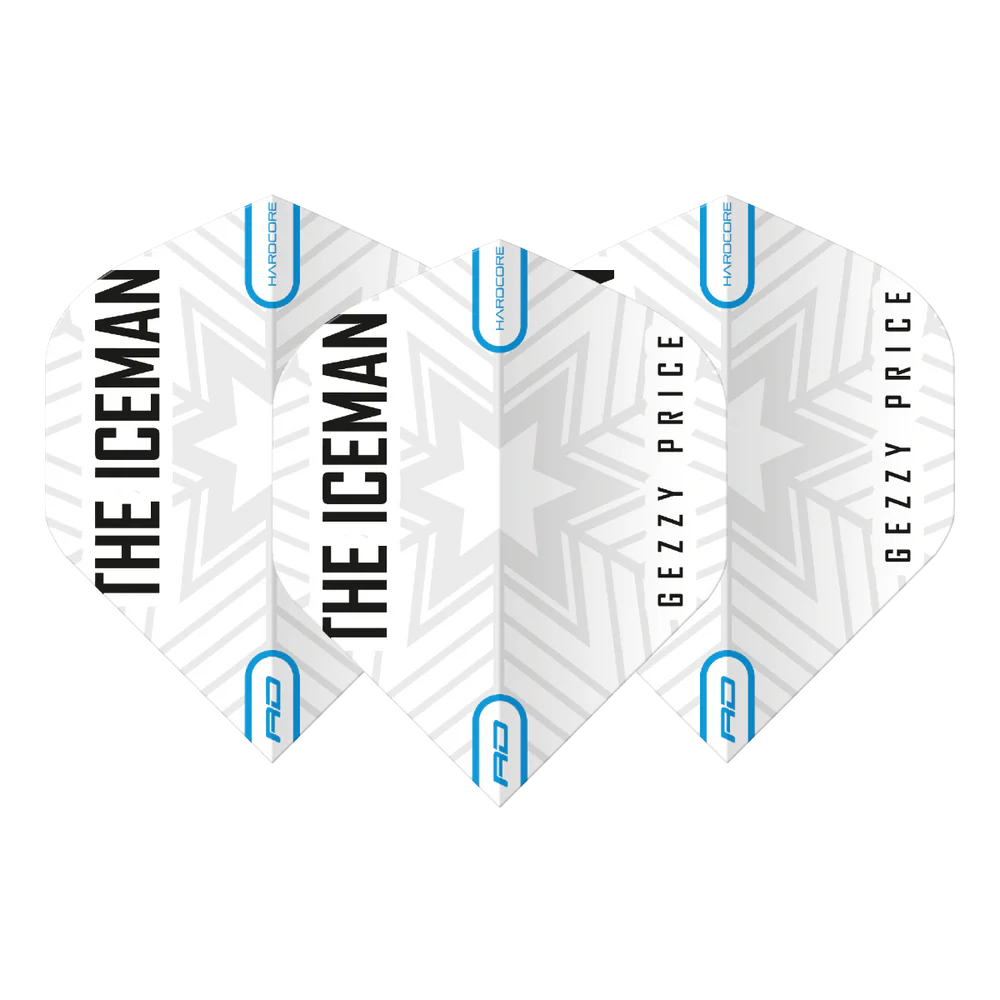 Gerwyn Price White & Grey Snowflake Logo Flights | Red Dragon