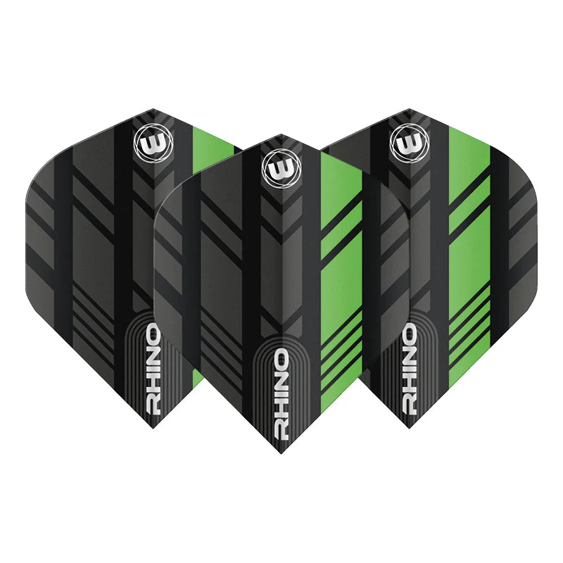Black & Green Rhino Standard Flights | Winmau