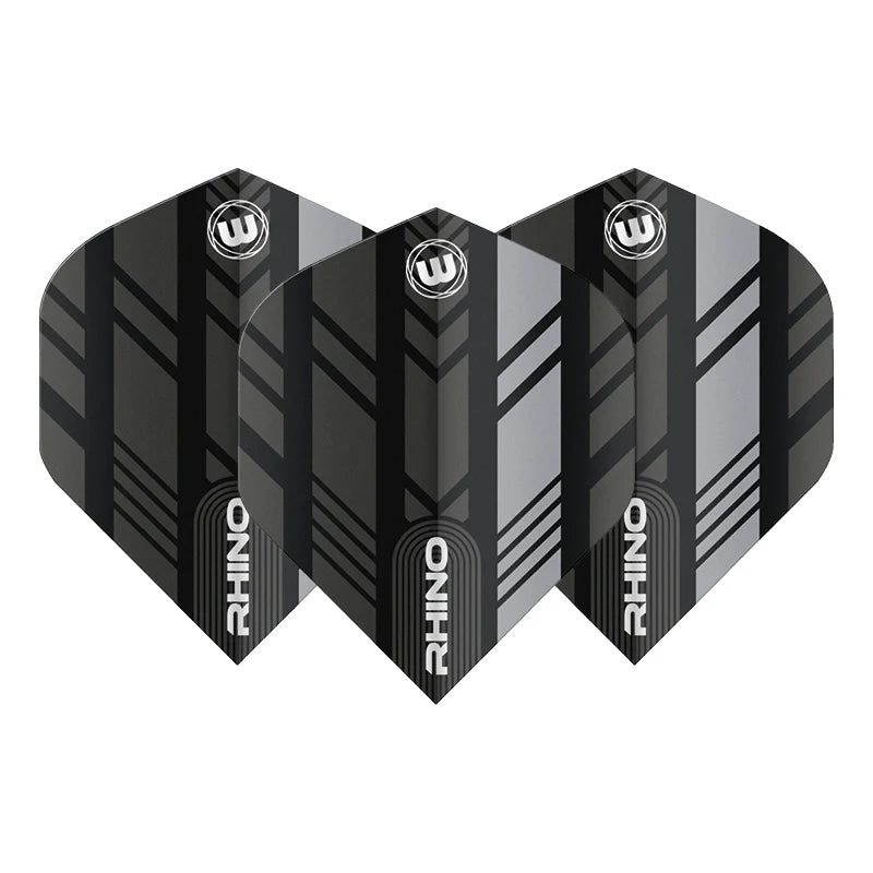 Black & Grey Rhino Standard Flights | Winmau