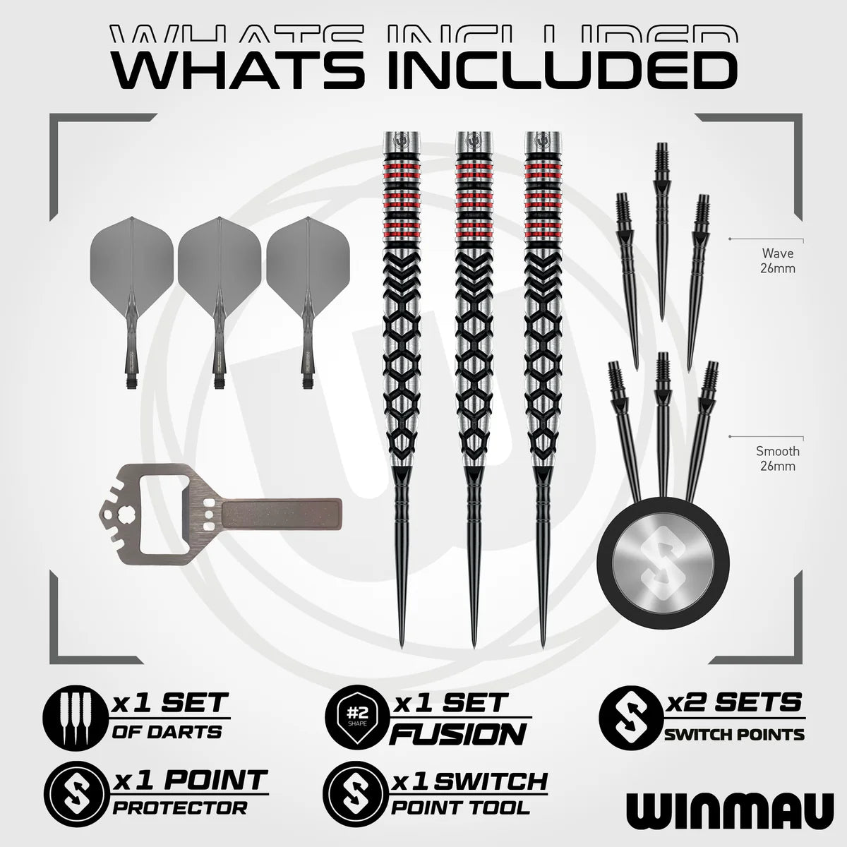 Fornax Switch Point Darts - Tapered | Winmau