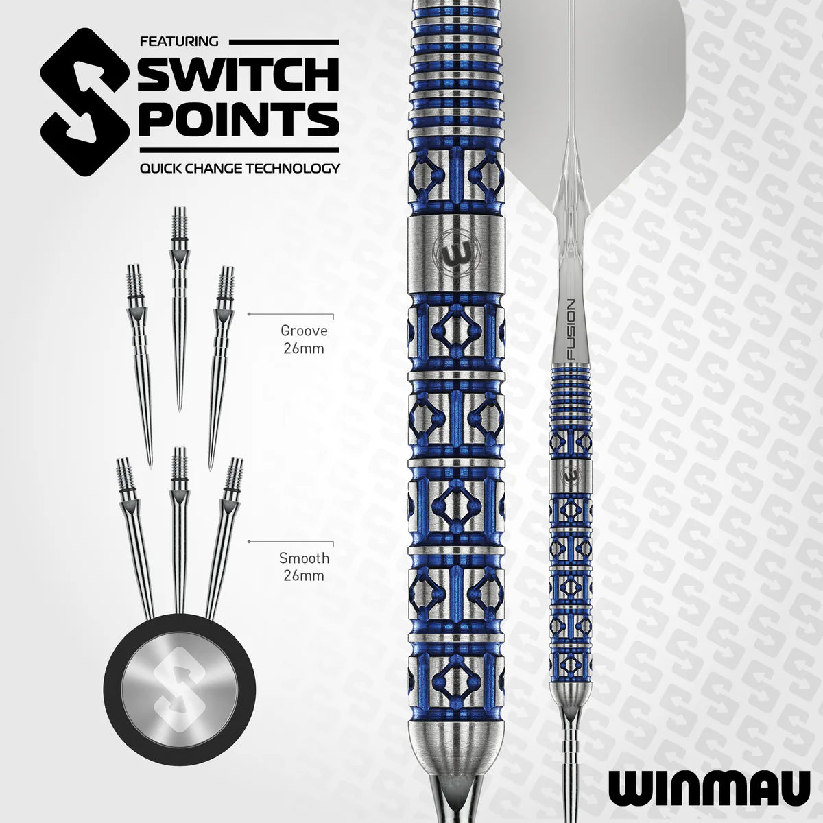 Lunaris Switch Point Darts - Parallel | Winmau