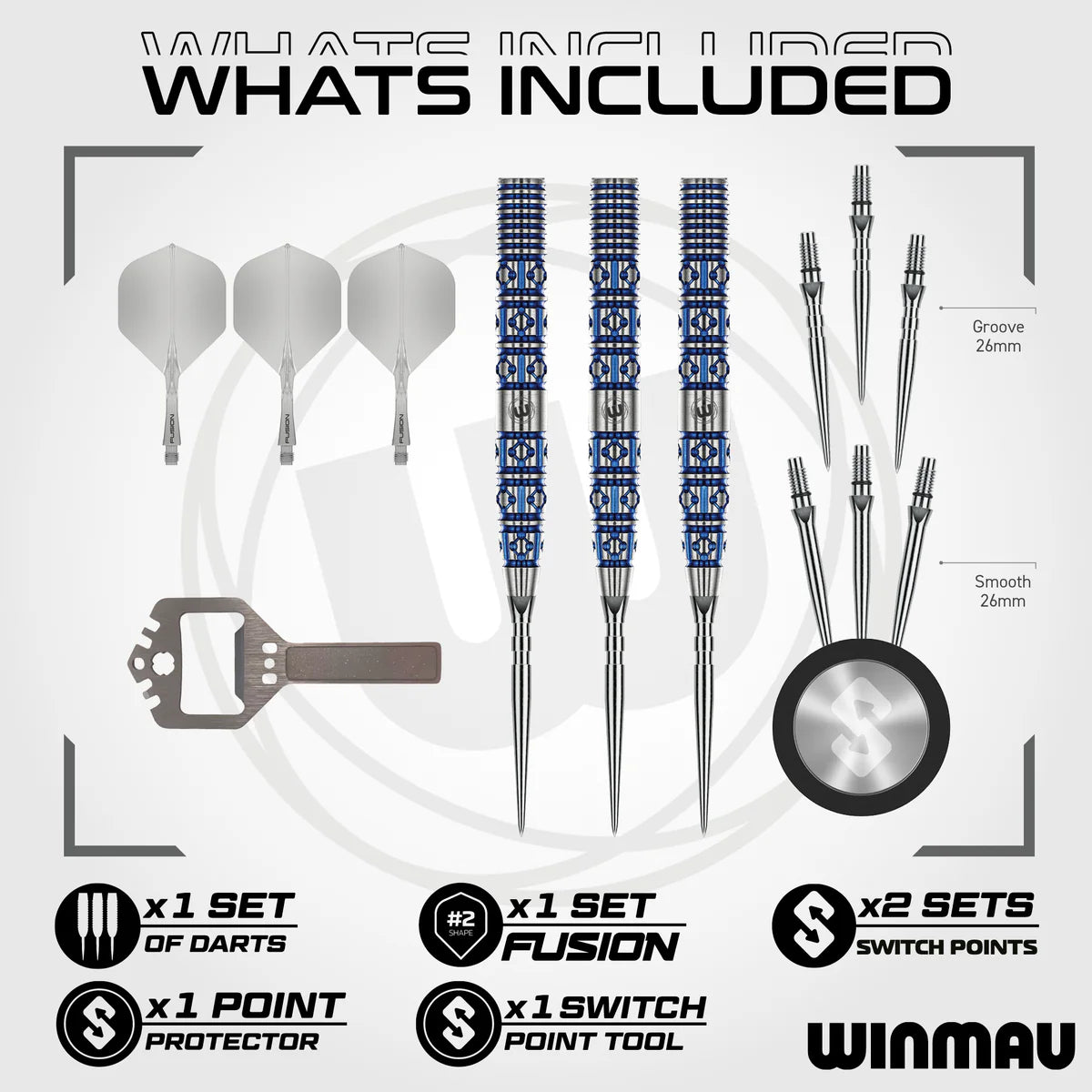 Lunaris Switch Point Darts - Tapered | Winmau