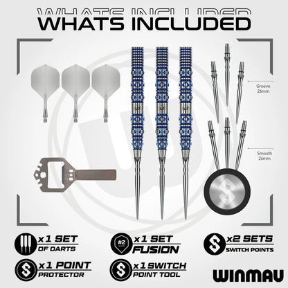 Lunaris Switch Point Darts - Tapered | Winmau
