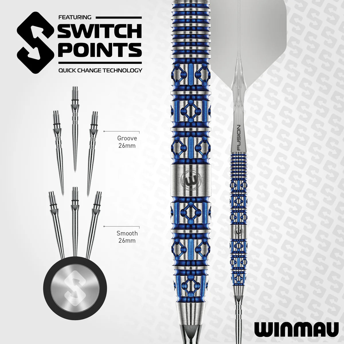 Lunaris Switch Point Darts - Tapered | Winmau