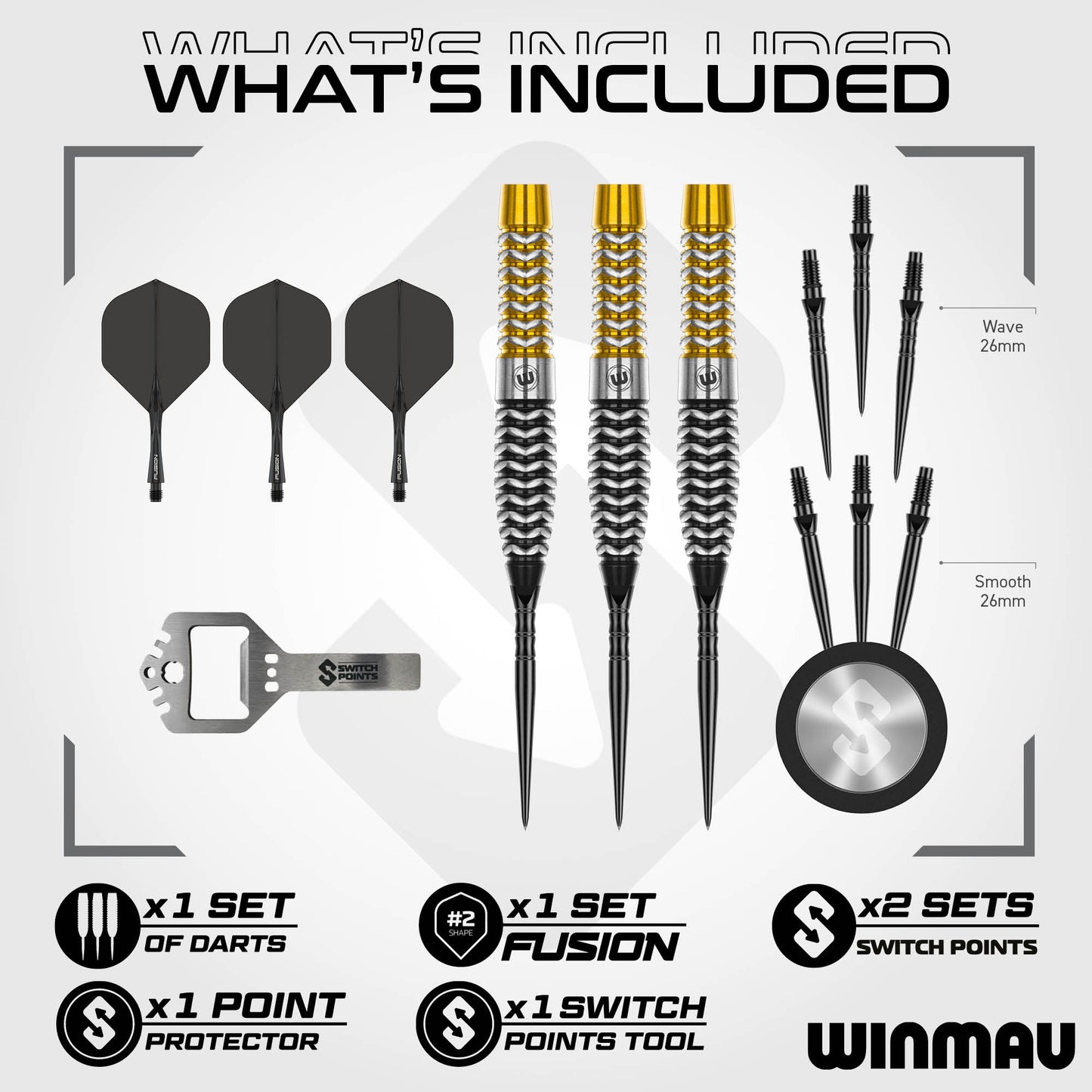 Exion Torpedo Switch Point Darts | Winmau
