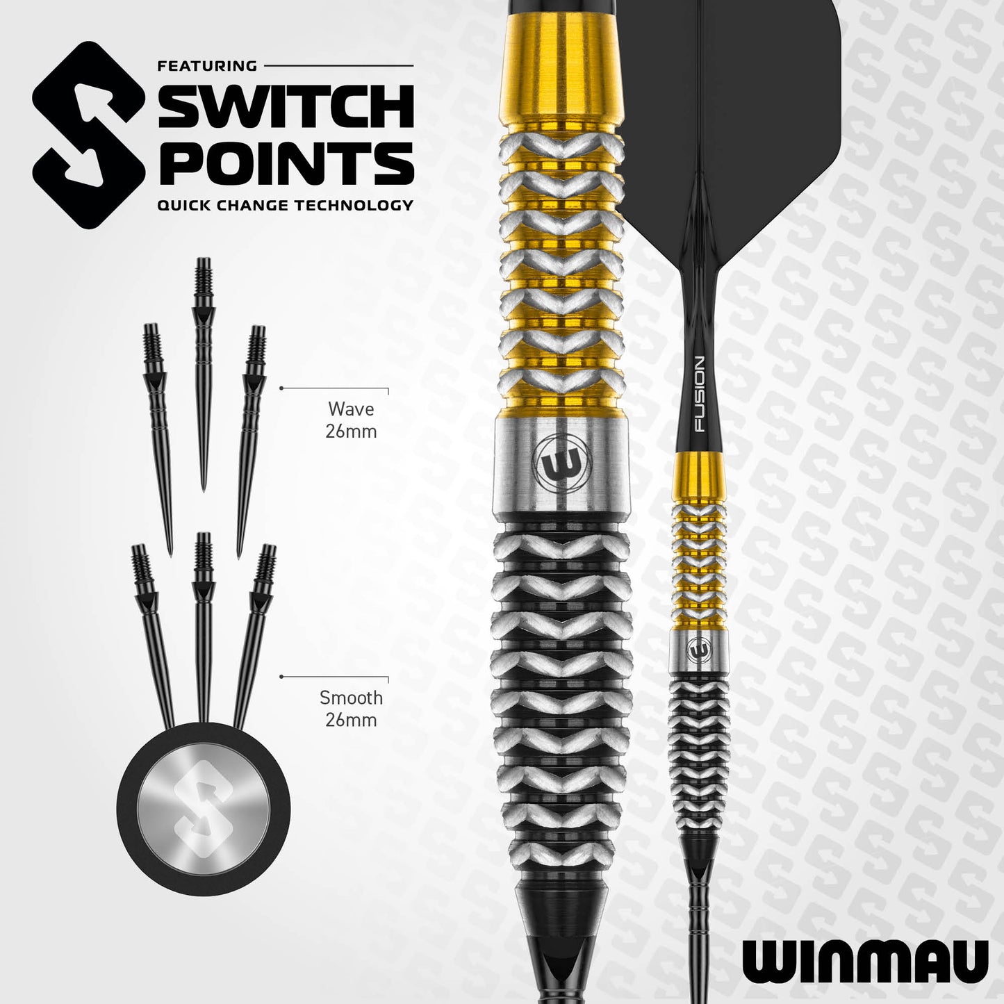 Exion Torpedo Switch Point Darts | Winmau