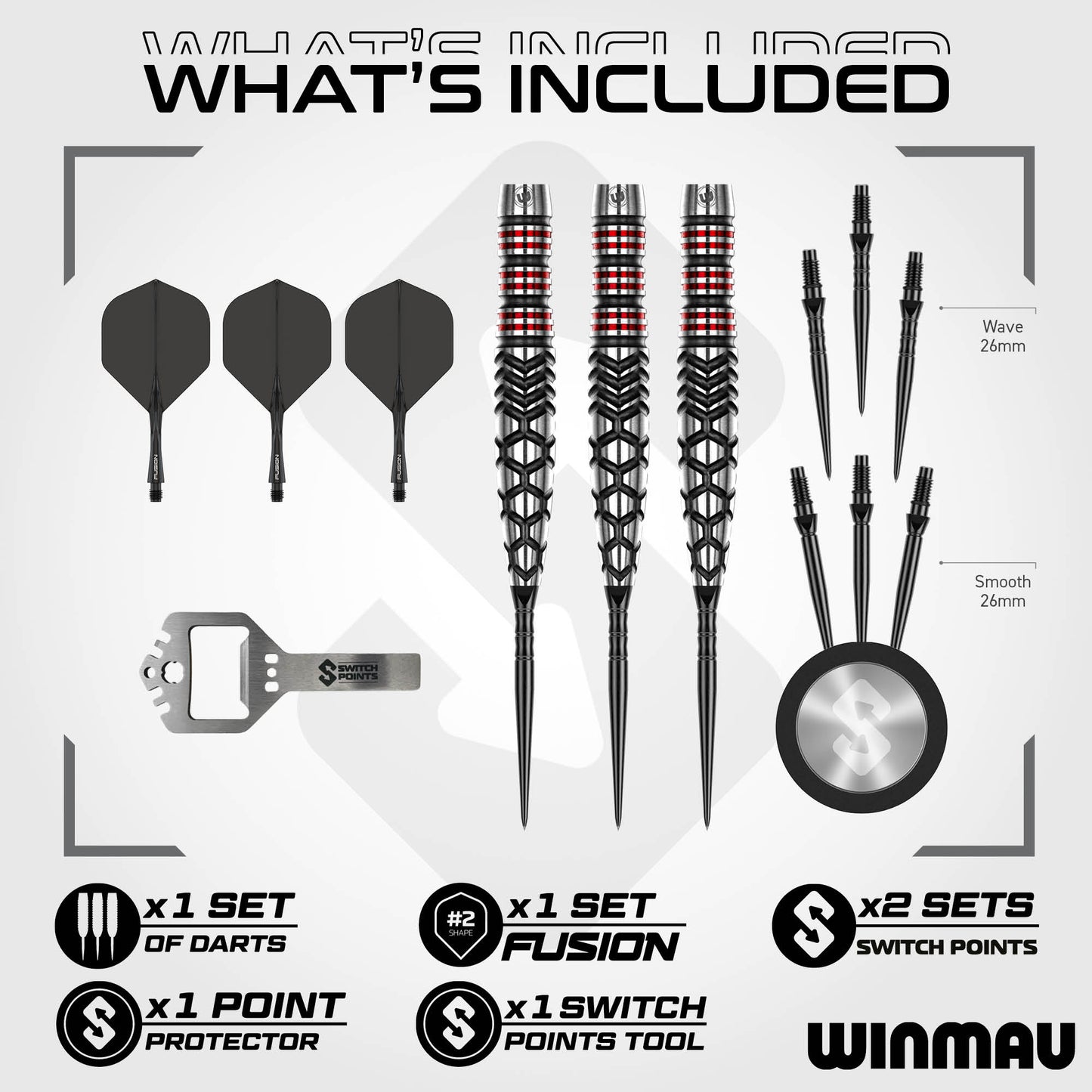 Fornax Torpedo Switch Point Darts | Winmau