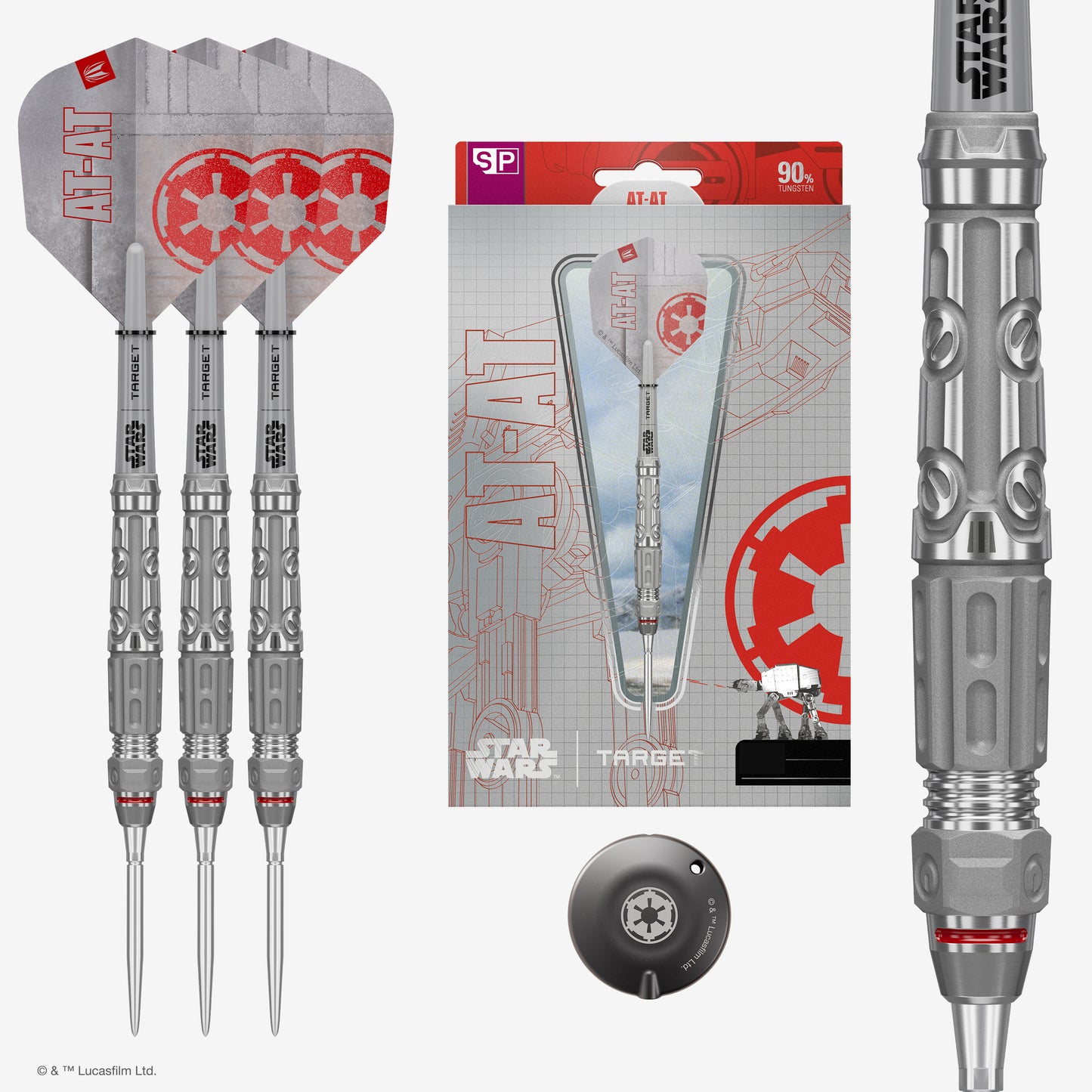 AT-AT 90% Tungsten SP Steel Tip Darts | Star Wars | Target