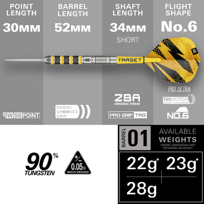 Buzz 01 SP Steel Tip Darts | Target
