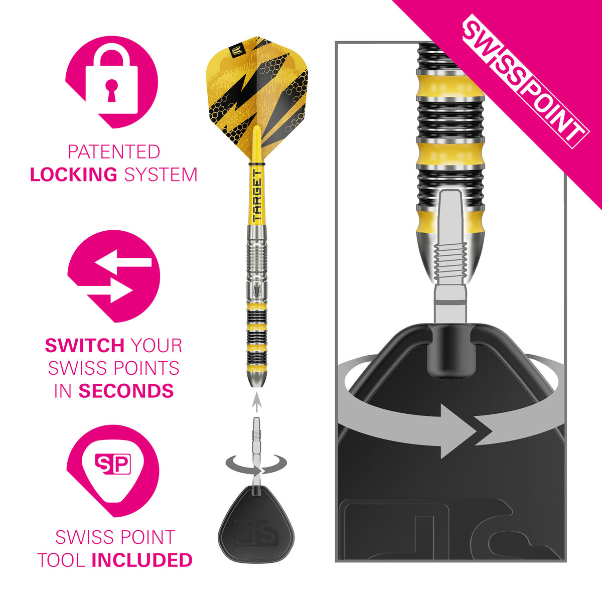 Buzz 01 SP Steel Tip Darts | Target