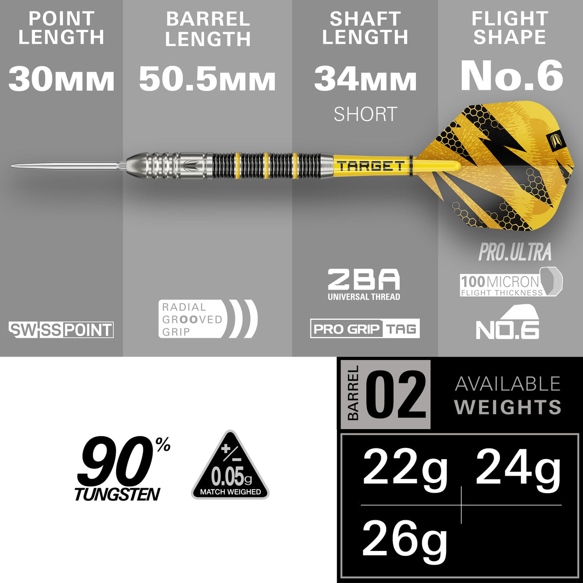 Buzz 02 SP Steel Tip Darts | Target