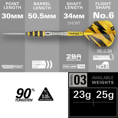 Buzz 03 SP Steel Tip Darts | Target