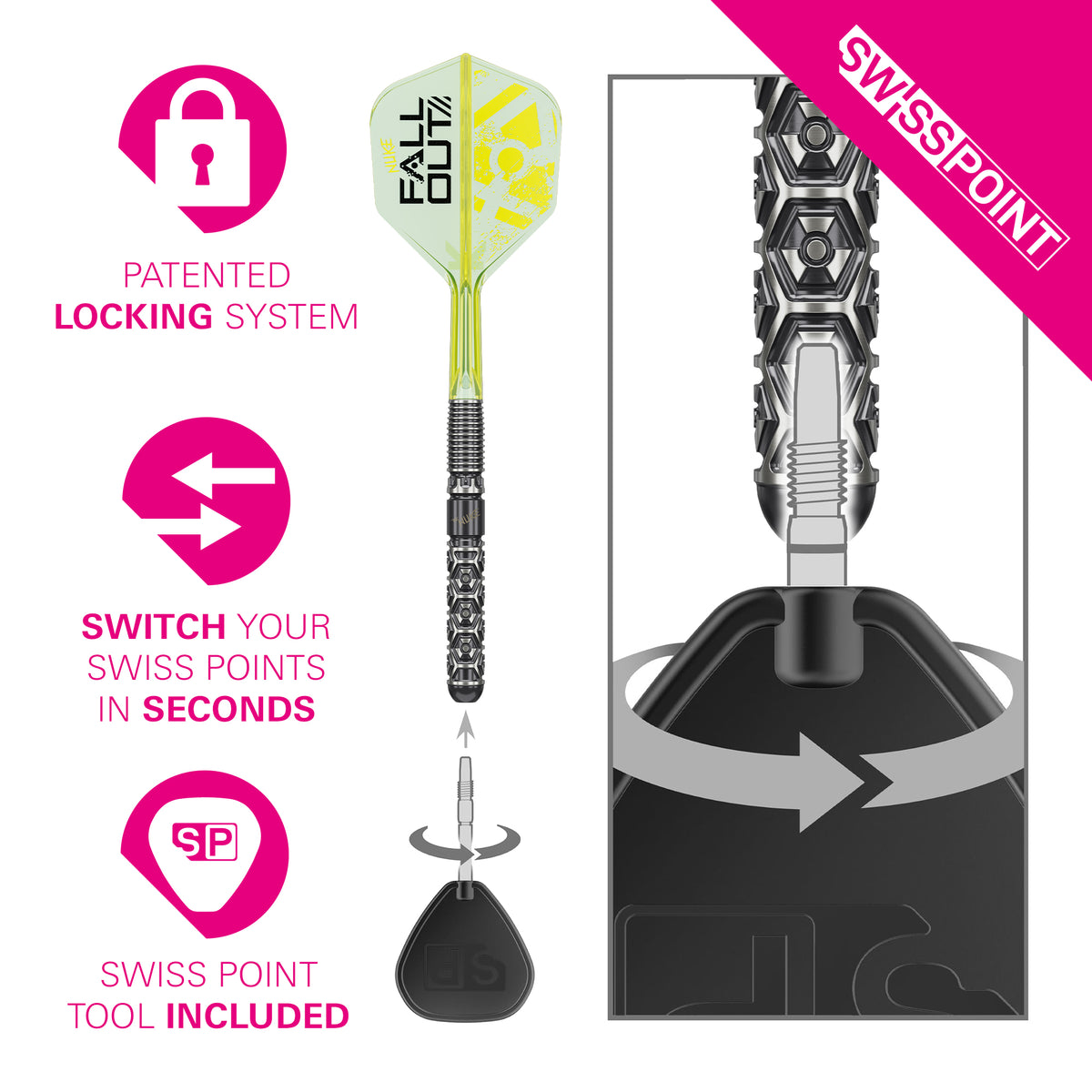 Luke Littler Fallout SP Steel Tip Darts | Target