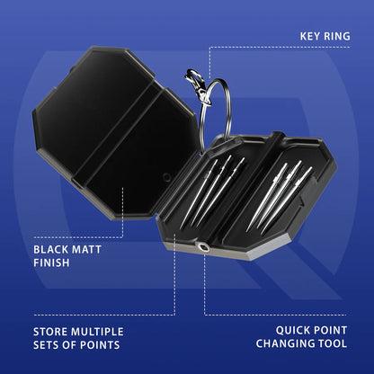 Harrows Premium Quick Point Tool/Case | Harrows