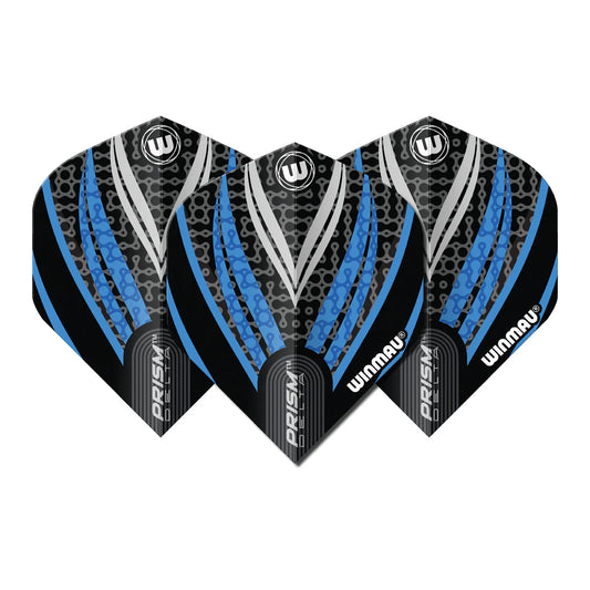 Prism Delta Black, White & Blue Flights | Winmau
