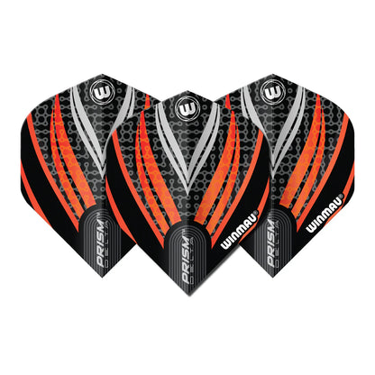 Prism Delta Black, White & Orange Flights | Winmau