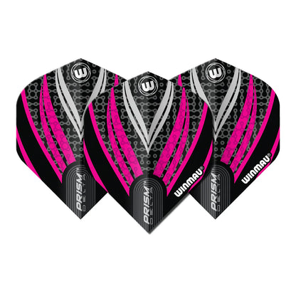 Prism Delta Black, White & Pink Flights | Winmau